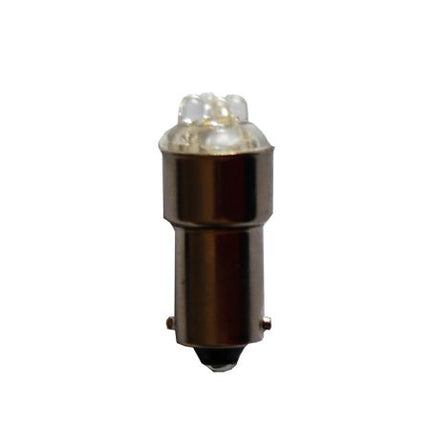 Bec auto 12V BA9S 4leduri alb