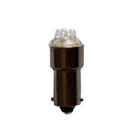 Bec auto 12V BA9S 4leduri alb