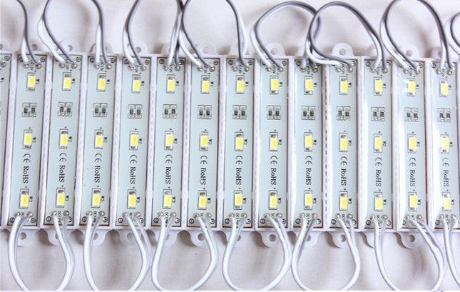 Neon 3 led SMD 5730 alb rece