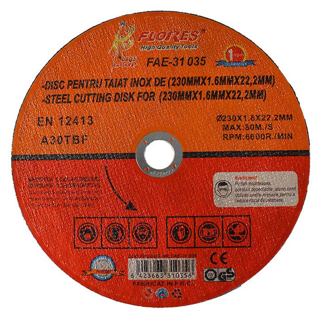 Disc pentru taiat inox de (125mmx1.6mmx22.2mm)