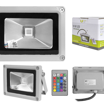 Proiector led RGB 10W cu telelecomanda