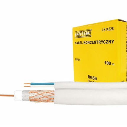 Cablu coaxial RG59+2x0.50mm2 camere Cu