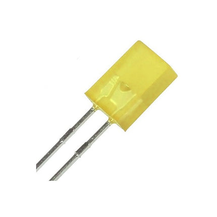 Led 2x5mm dreptunghiular galben