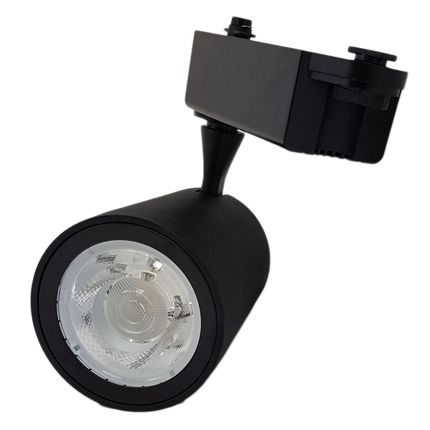 Spot Sina Negru 30W=300W,  6000K, lumina rece