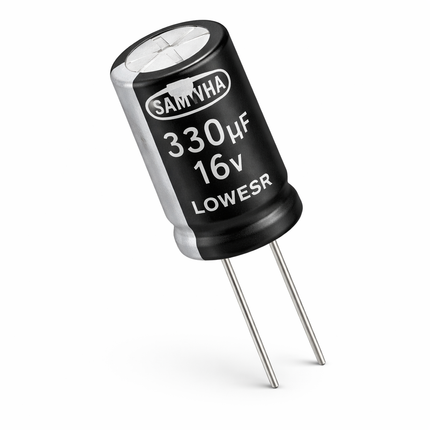 Condensator electrolitic 330uF 16V SAMWHA Low ESR radial