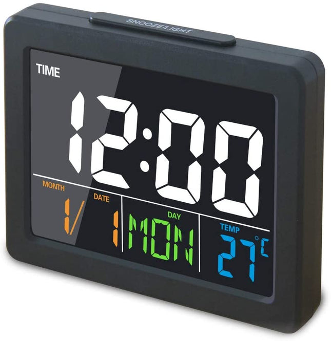 Ceas electronic LCD negru pentru instalatii - Aparataj electric