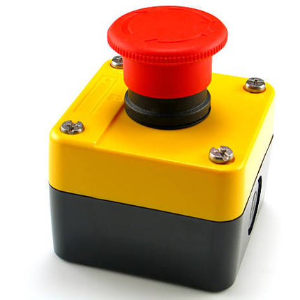 BUTON TIP CIUPERCA PT OPRIRE DE URGENTA 230V 1NC 3A ROSU 40MM