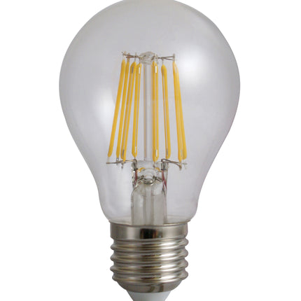 Bec Filament E27, model A60, 8W=75W, 3000K, lumina calda