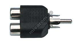 Adaptor RCA tata la 2 RCA mama