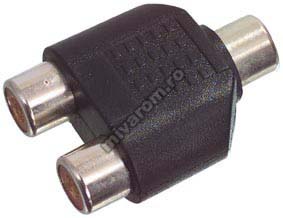 Adaptor RCA mama la 2 RCA mama