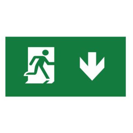 AUTOCOLANT EXIT SAGEATA JOS pentru lampa de 18 LED