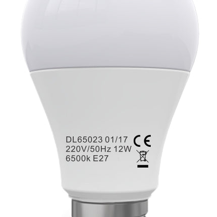 Bec Led E27, model glob A60, 12W=100W, 4100K, lumina neutra, ore functionare 15.000