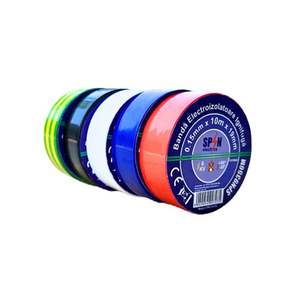 Banda Izolier Ignifuga 19X0.15mm 10M Multicolora