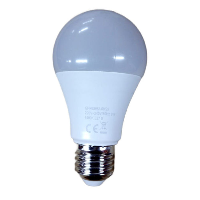 Bec LED cu senzor de miscare, 9W=75W, 750Lm, 6400K, lumina rece, model A60