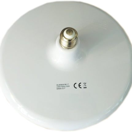 Bec Led E27 model UFO, 30W=200W, 6400K, lumina rece