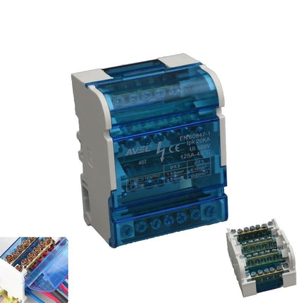 Bloc distributie 125A 500V 5mm 6mm