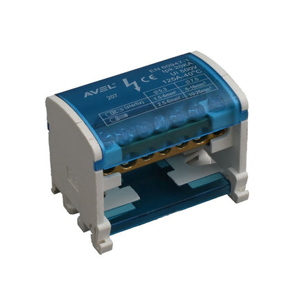 Bloc distributie profesional 125A/500V-207 (1.5-25mm)