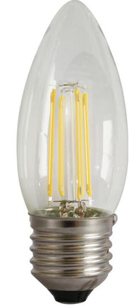 Bec Filament Lumanare E27, 4W=45W, 6500K, lumina rece, 480Lm
