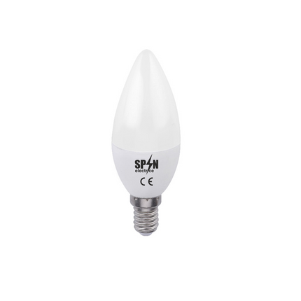 Bec Bl Led Lumanare E27, model  C35, 5W=45W, 6400K, lumina rece
