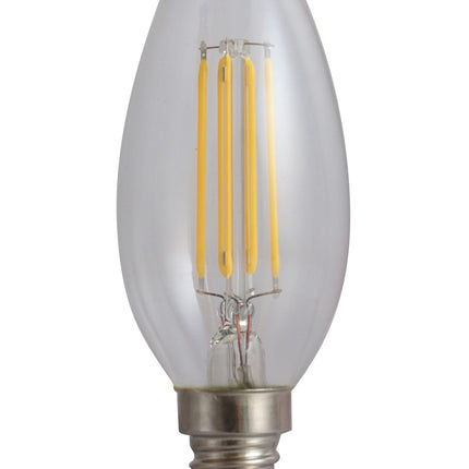 Bec Filament Lumanare E14, 4W=45W, 4000K, lumina neutra, 480Lm