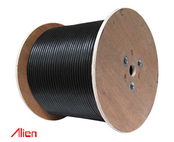 Cablu coaxial RG6 cu sufa negru rola 305m Alien