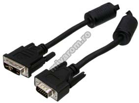 Cablu date monitor LCD DVI24+1 - HD15(VGA) tata 1.5m