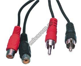 Cablu 2RCA la 2RCA mama 1,5m