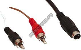 Cablu SVHS la 2RCA 1,5m