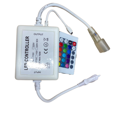 CONTROLLER NEON FLEX RGB 15X26MM TELECOMANDA 720W 220V