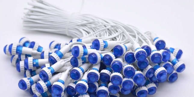 Indicator martor culoare albastru fir 220V