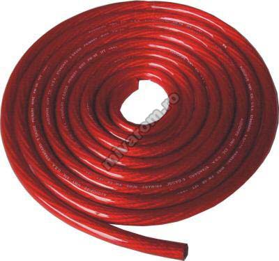 Cablu auto putere 8mm rosu