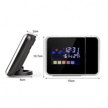 Ceas camera proiectie negru, alb