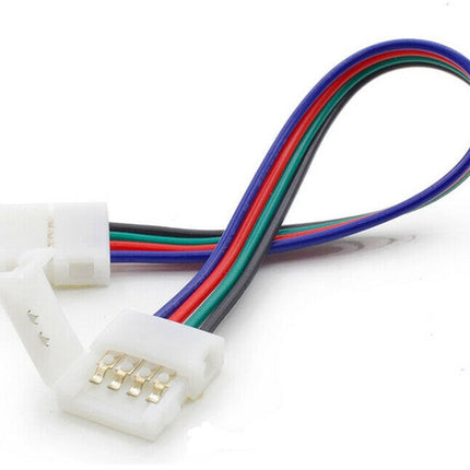 Clema+cablu+clema conector banda LED RGB