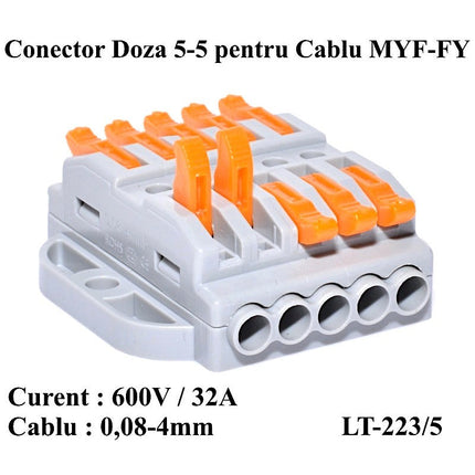 Conector Rapid 5-5 contacte pentru conectare