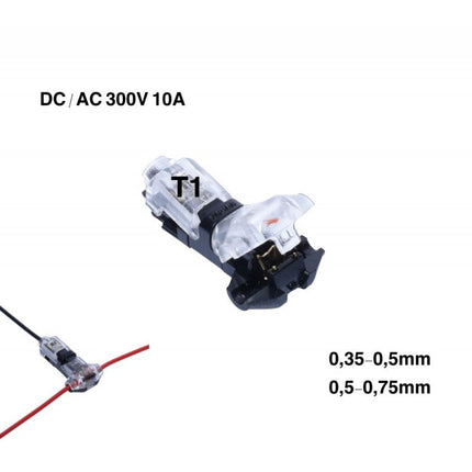 Conector Rapid T1 blocare 10A