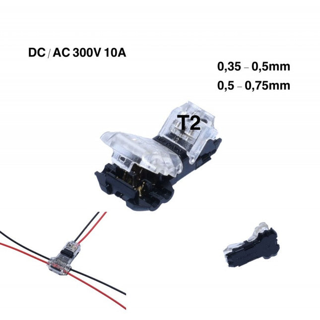 Conector Rapid T2 blocare 10A