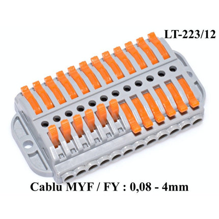 Conector Rapid 12-12 contacte pentru conectare