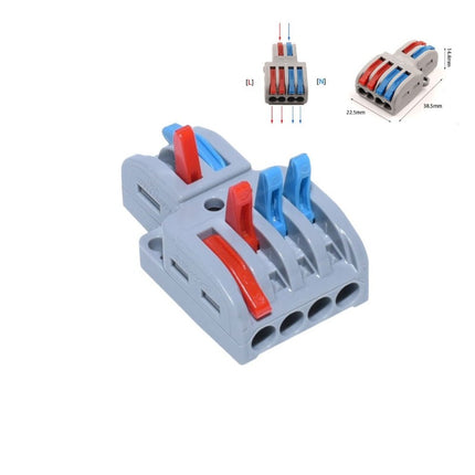 Conector Rapid 2-4 contacte pentru conectare