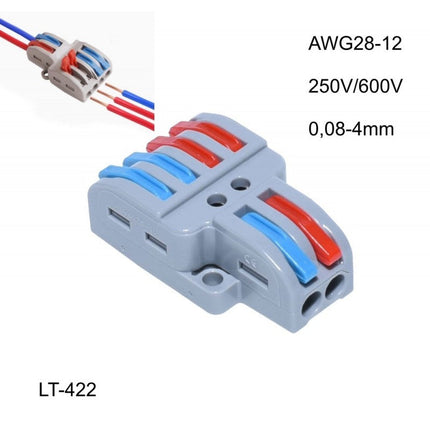 Conector Rapid 2-4 contacte pentru conectare