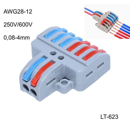 Conector Rapid 2-6 contacte pentru conectare