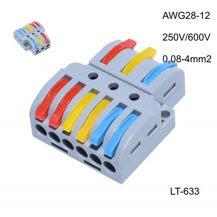 Conector Rapid 3-6 contacte pentru conectare