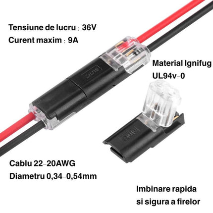 Conector rapid imbinare 2 Pini