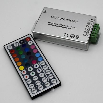 Controller banda LED RGB, 12V, 144W, telecomanda IR 44 taste