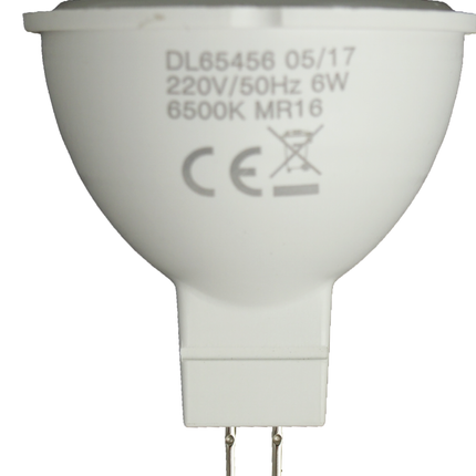 Bec Led Mr16 model R50, 6W=50W, 6500K, lumina rece