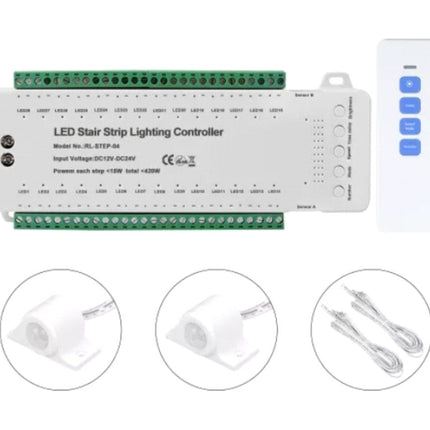 CONTROLER BANDA LED, 28 TREPTE  Cu Telecomanda RF 12/24VDC