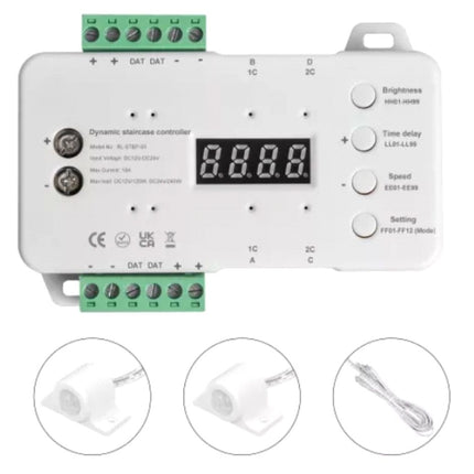 CONTROLLER BANDA LED, 16 TREPTE  1 Fir 12/24VDC