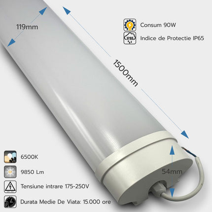 Corp Led IP65 90W 6500K - 1500mm