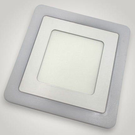 Spot LED Patrat Doua Culori 24+12W 3000k-6500k  Trei Functii
