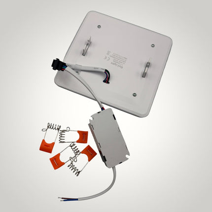 Spot LED Patrat Doua Culori 24+12W 3000k-6500k  Trei Functii
