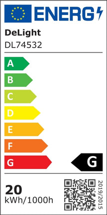 Panou Led 295x295 cu Rama alba, 20W, 4100K, lumina neutra